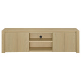 Laurelton 78-inch 4-door TV Stand Media Console Light Oak