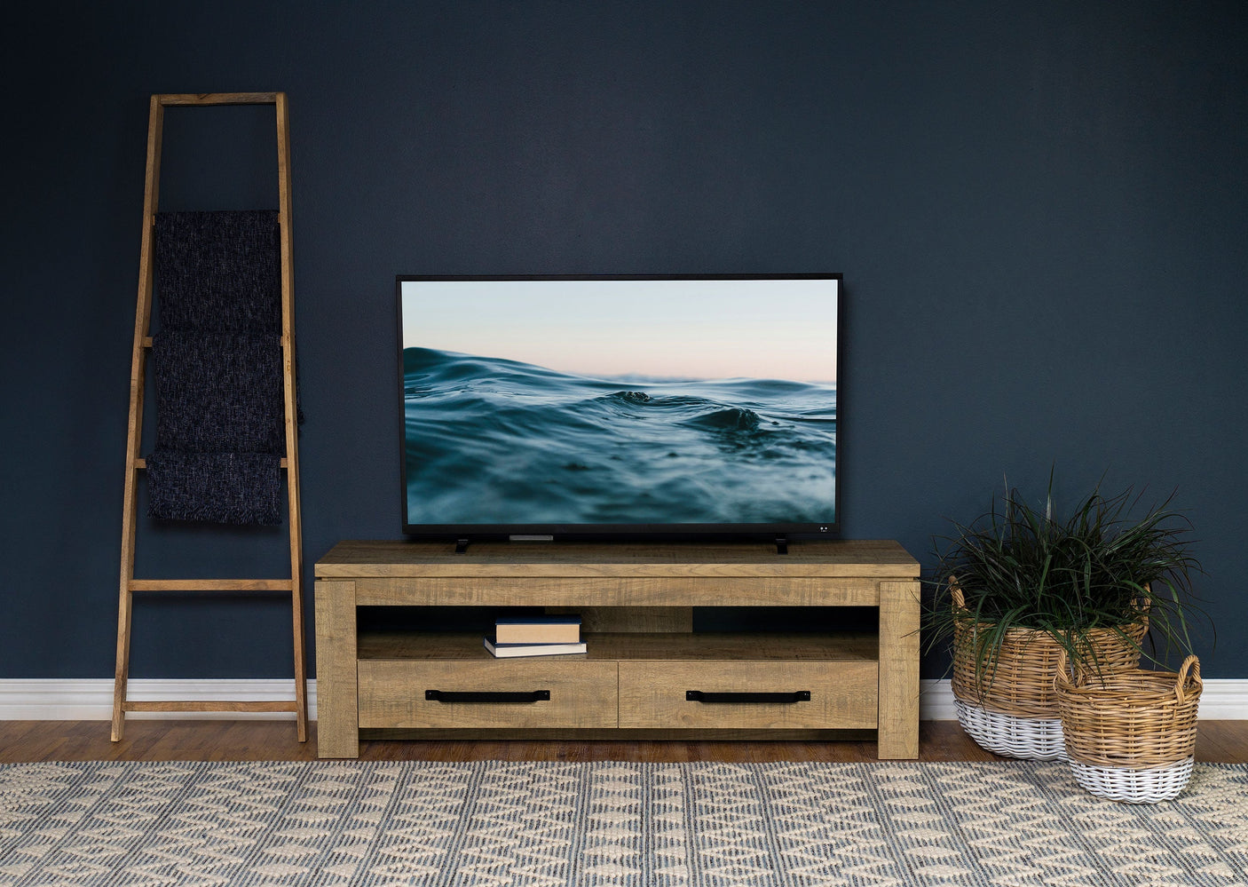 Elkton 2-drawer Engineered Wood 59-inch TV Stand