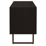 Marsden 2-door Mango Wood 70-inch TV Stand Charcoal Black