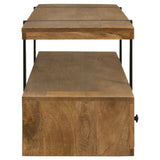 Otto 5-drawer Mango Wood 70-inch TV Stand Media Console Brown