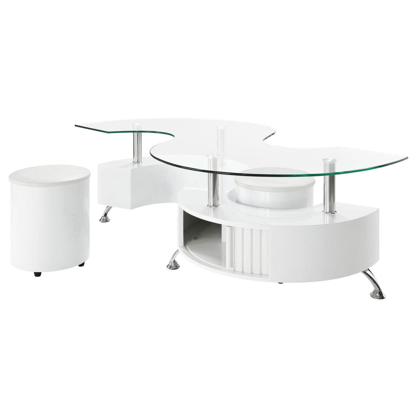 Buckley Coffee Table and Stools Set