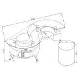 Buckley Coffee Table and Stools Set