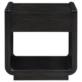 Leandro 1-drawer Wood Occasional Side End Table Burnished Black