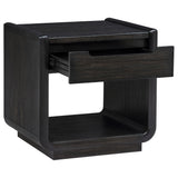 Leandro 2-drawer Wood Cocktail Coffee Table Burnished Black