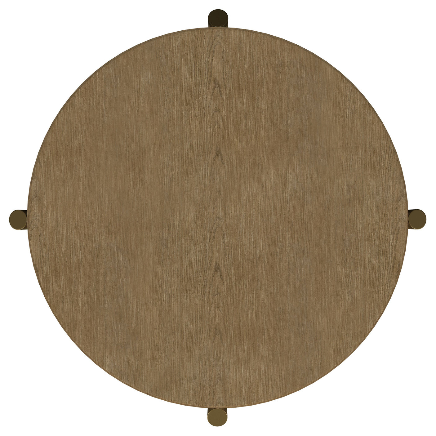 Arini Round End Side Table With Storage Shelf