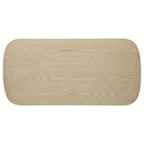 Kailani Coastal Rectangular Cocktail Coffee Table Beige Oak