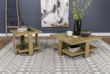 Dawn Round Coffee and End Table Set Mango Brown