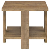 Dawn Round Coffee and End Table Set Mango Brown