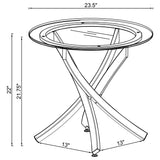 Brooke Round Coffee and End Table Set Brass