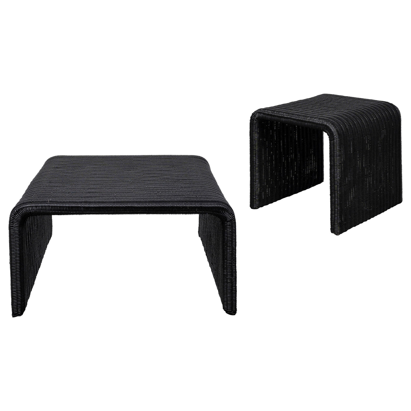 Cahya Rattan Coffee and End Table Set