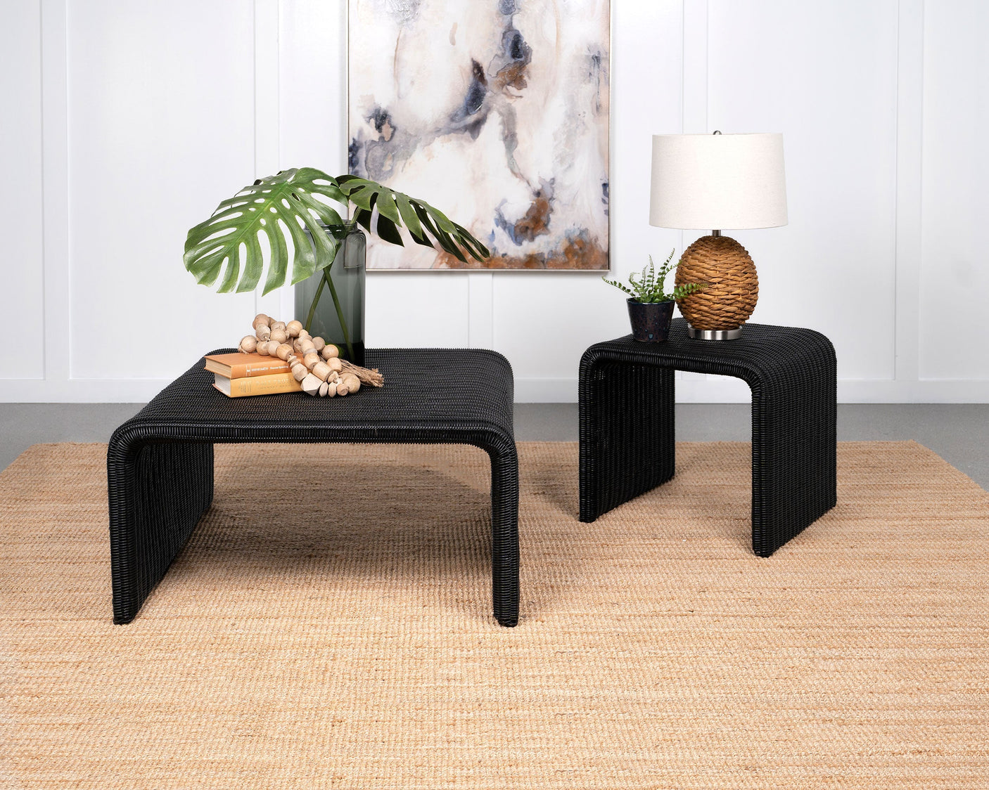 Cahya Woven Rattan Square Coffee Table