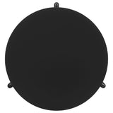 Cordova Round Solid Wood Coffee Table Black