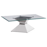 Jenny Rectangular Coffee and End Table Set Chrome