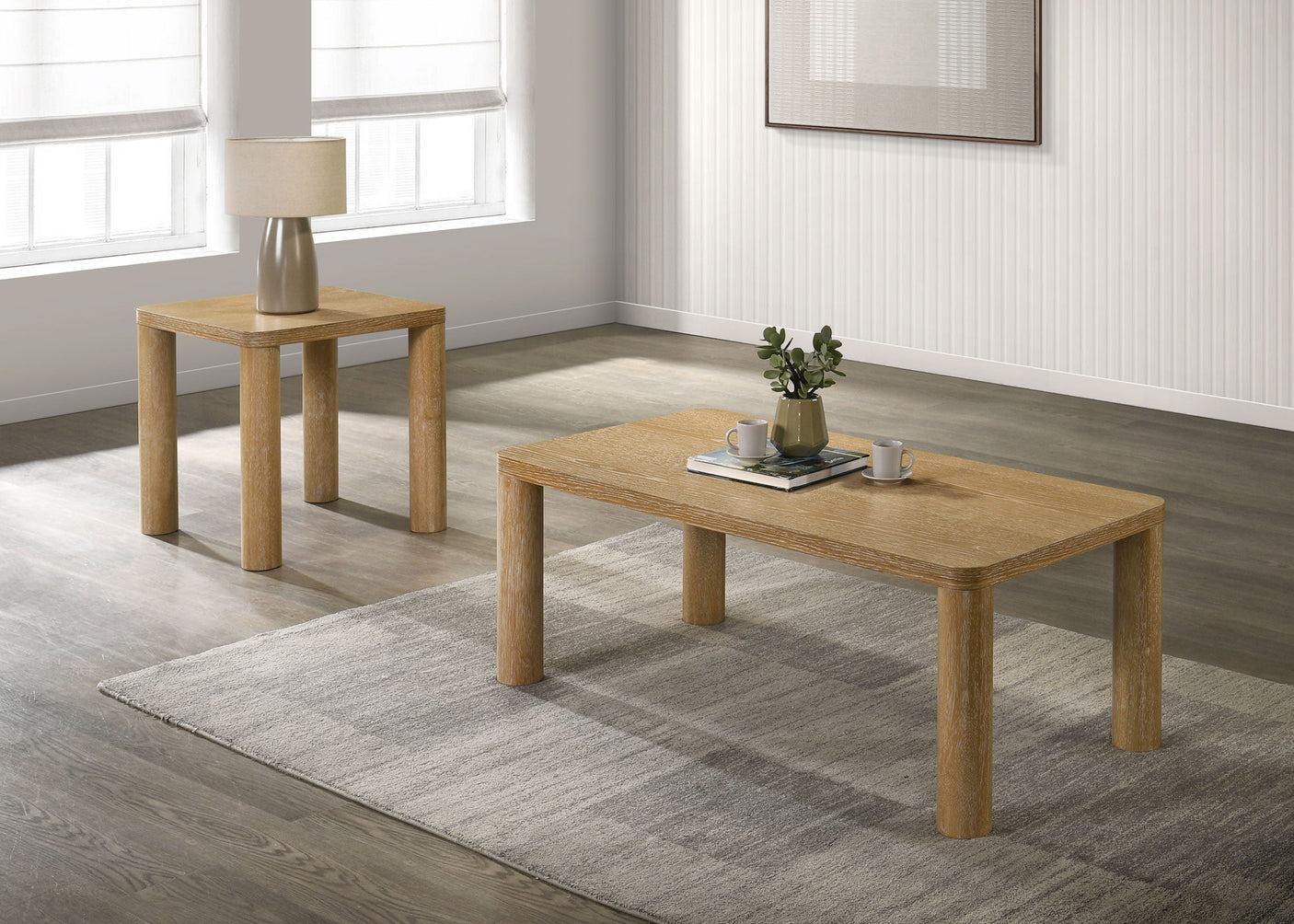 Castlewood Engineered Wood Accent Side End Table
