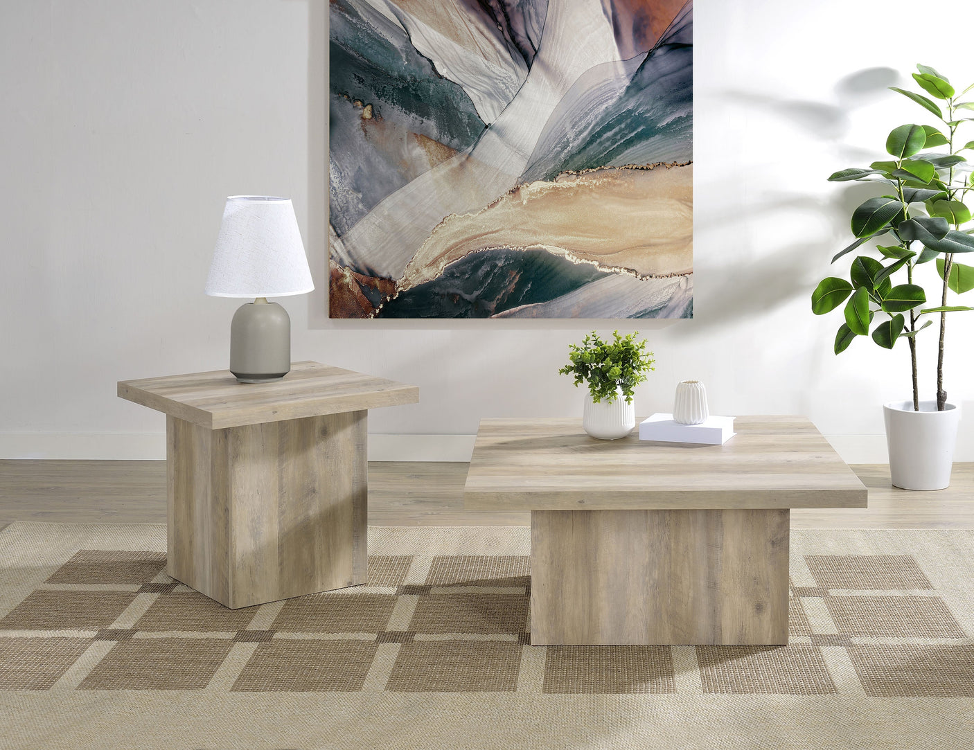 Devar Square Engineered Wood Coffee Table