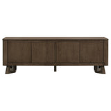 Trotter 71-inch 4-Door Wood TV Stand Media Console Brown