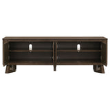 Trotter 71-inch 4-Door Wood TV Stand Media Console Brown