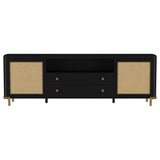 Arini Rattan Cane 2-door TV Stand Media Console
