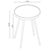 Kaelyn Round Coffee and End Table Set Gold