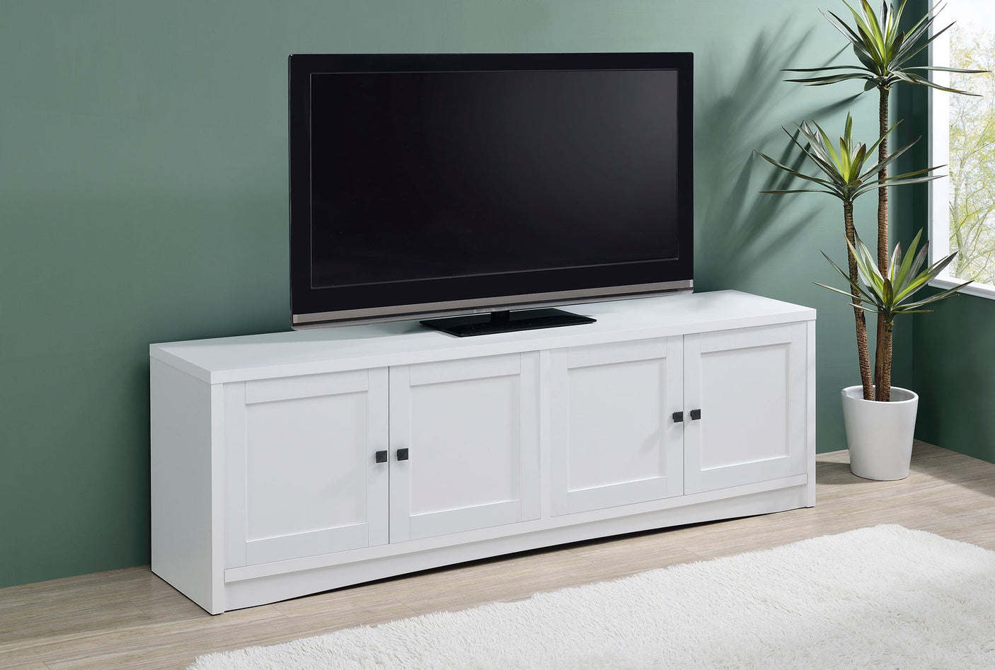 Laughlin 4-door Engineered Wood 78-inch TV Stand