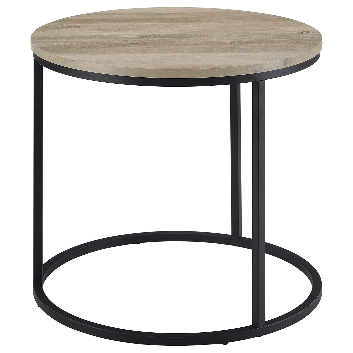 Lainey Round Faux Marble Side End Table