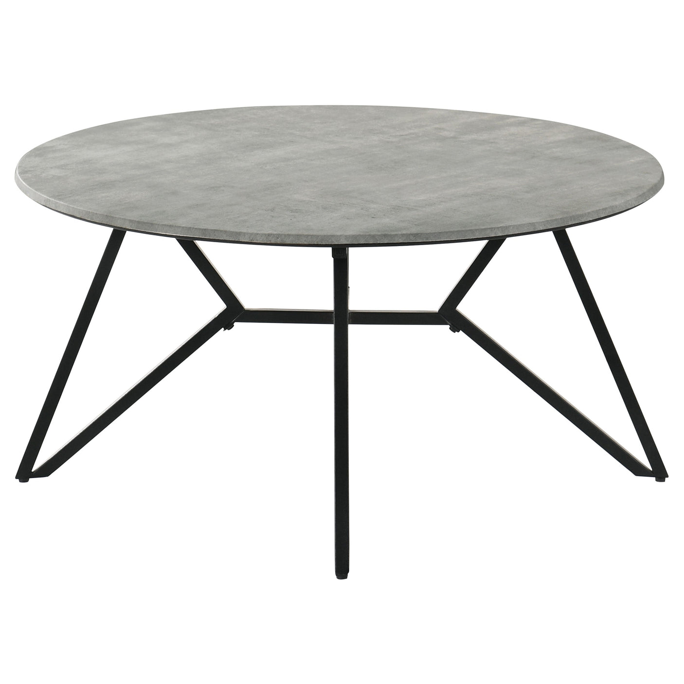 Hadi Round SmartTop Coffee and End Table Set Cement
