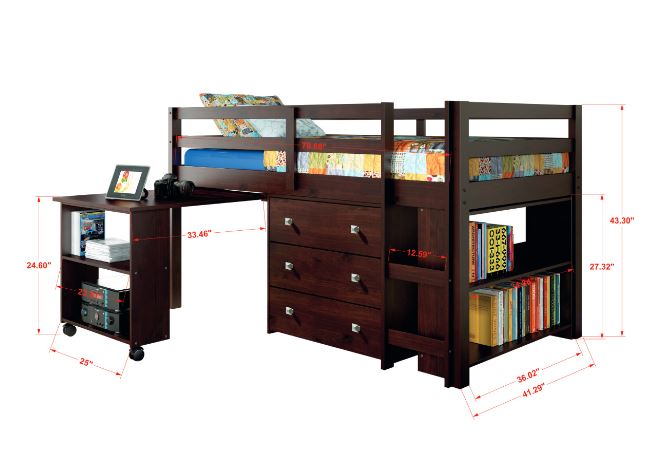 Zane Low Loft Bed