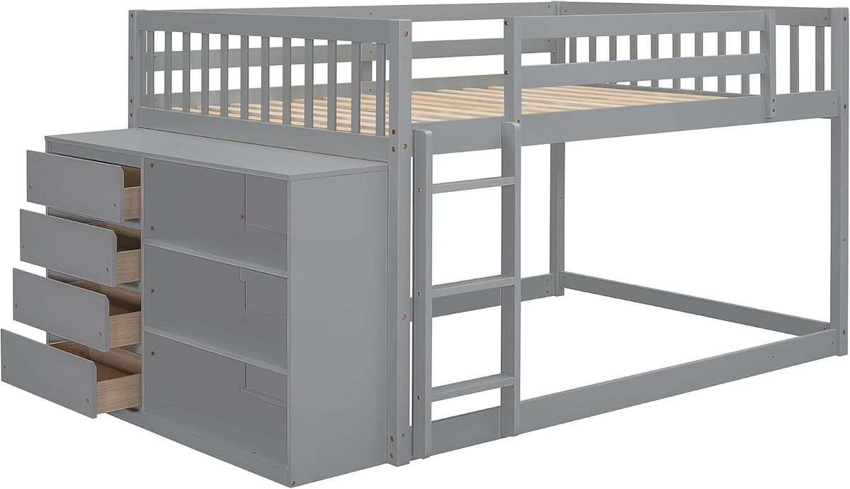 Hudson Full Over Full Bunk Bed w/ Storage