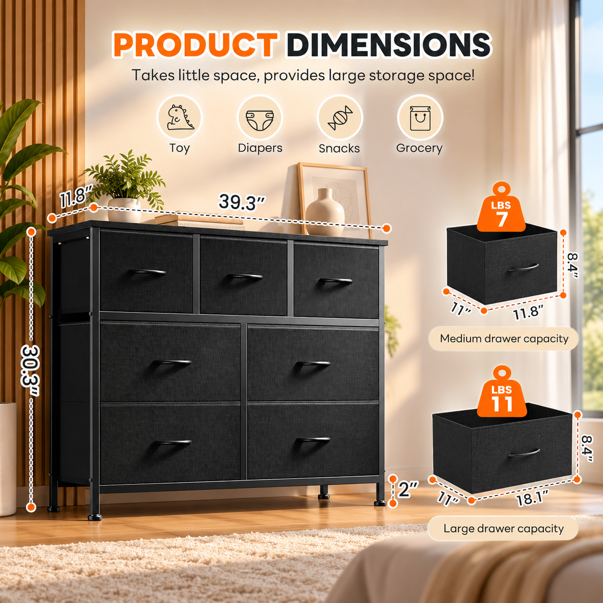 Haven 7 Drawer Dresser