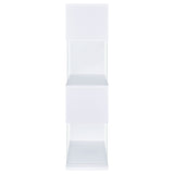 Emelle 63-inch 4-shelf Glass Panel Bookshelf