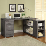 Yvette 60-inch 3-drawer L-Shape Computer Desk
