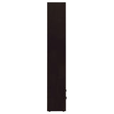 Skylar 71-inch 5-shelf Bookcase with Drawer Cappuccino