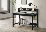 Besler 47-inch SmartTop Writing Desk with Shelf Cement and Natural