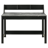 Besler 47-inch SmartTop Writing Desk with Shelf Cement and Natural