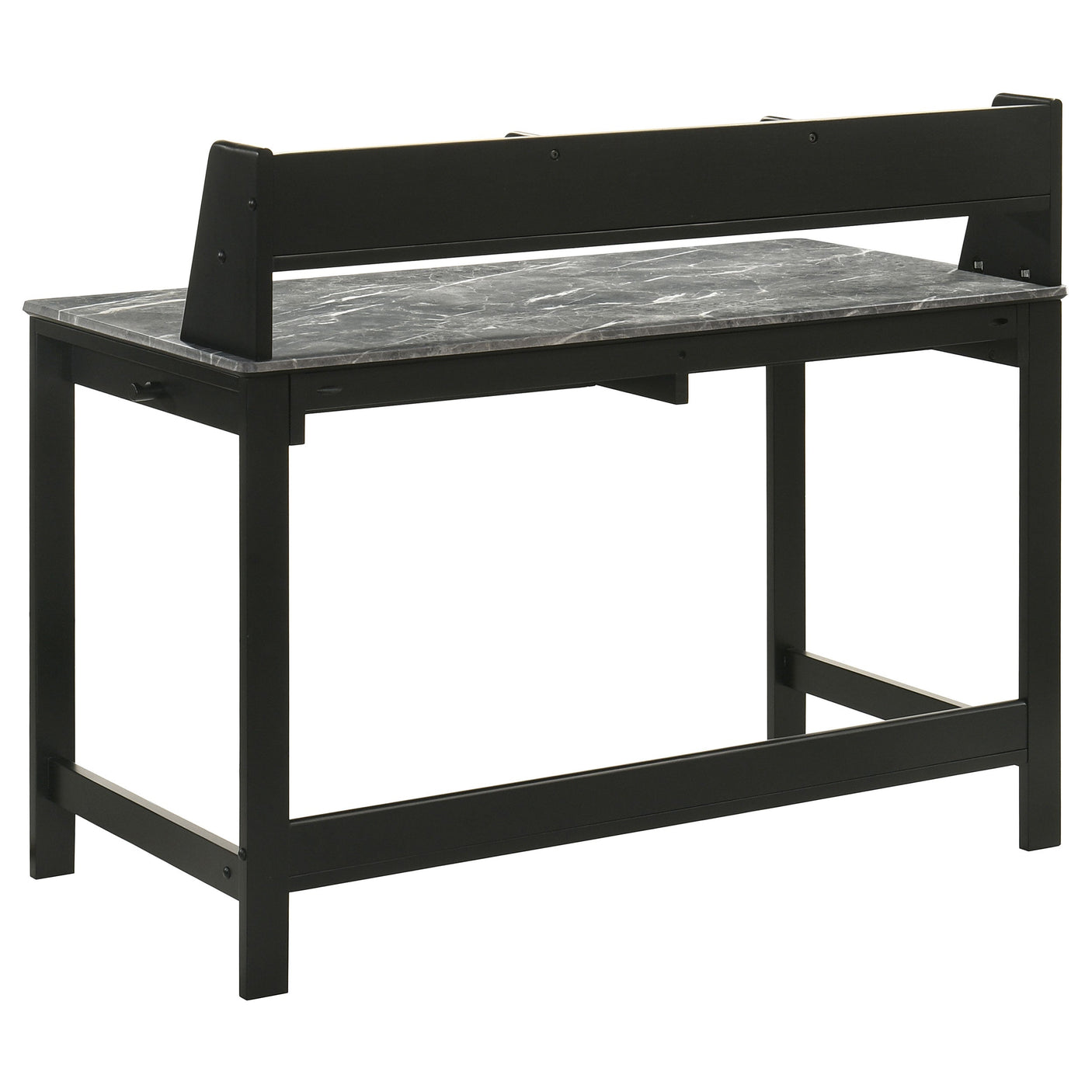 Besler 47-inch SmartTop Writing Desk with Shelf Cement and Natural