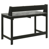 Besler 47-inch SmartTop Writing Desk with Shelf Cement and Natural