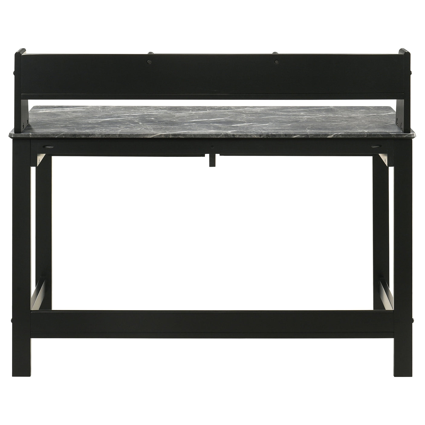 Besler 47-inch SmartTop Writing Desk with Shelf Cement and Natural