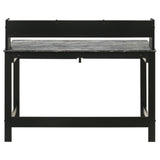 Besler 47-inch SmartTop Writing Desk with Shelf Cement and Natural