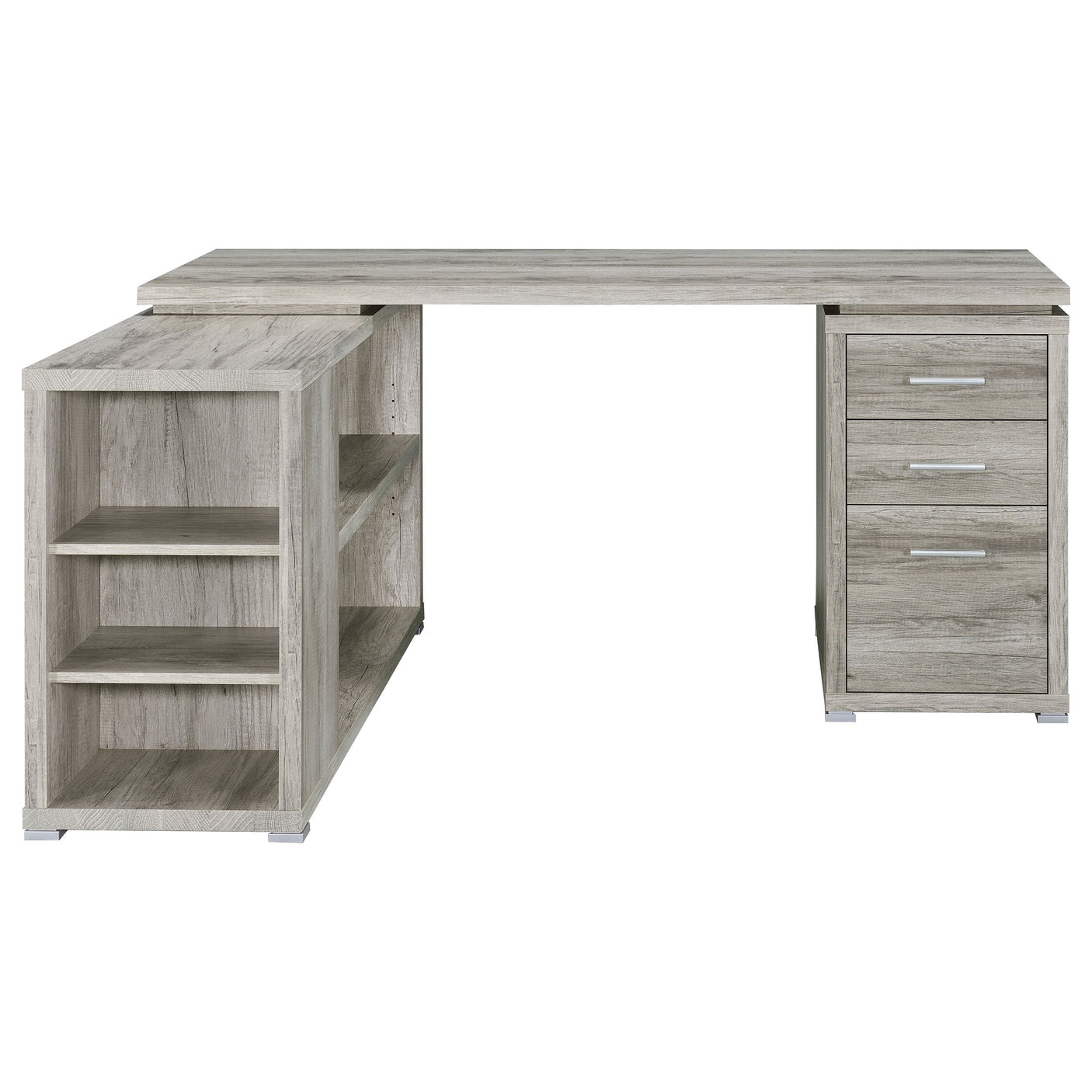 Yvette 60-inch 3-drawer L-Shape Computer Desk