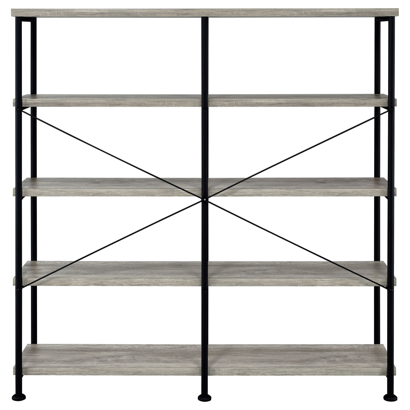 Analiese 63-inch 4-shelf Double Bookshelf