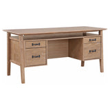 Goodson 64-inch 4-Drawer Double Pedestal Computer Desk Black