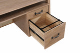 Goodson 64-inch 4-Drawer Double Pedestal Computer Desk Black