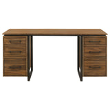 Berhalter 6-Drawer Double Pedestal File Computer Desk