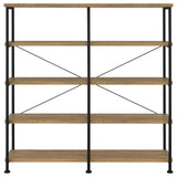 Analiese 63-inch 4-shelf Double Bookshelf Mango