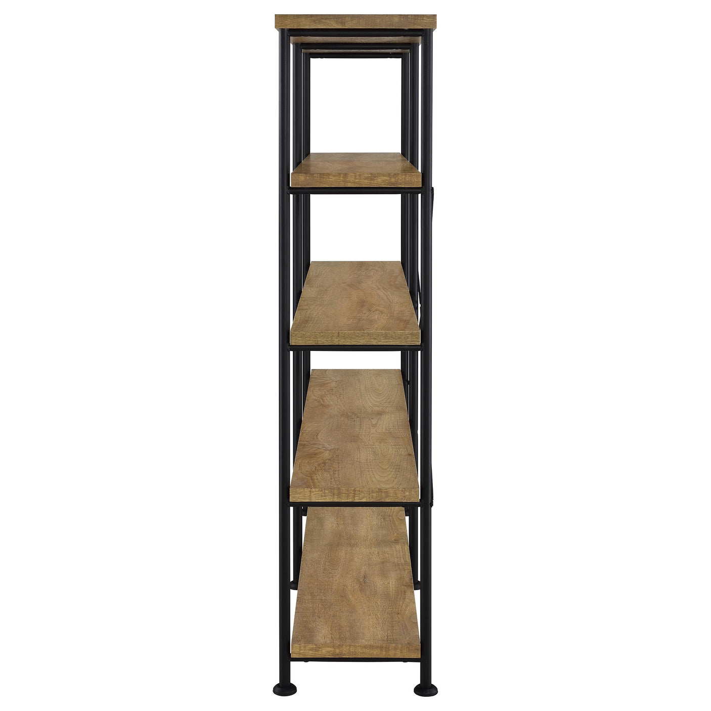 Analiese 63-inch 4-shelf Double Bookshelf Mango