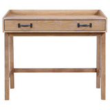 Fabian 38-inch Computer Desk with Keyboard Drawer Distressed Light Brown