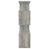 Emelle 63-inch 4-shelf Glass Panel Bookshelf