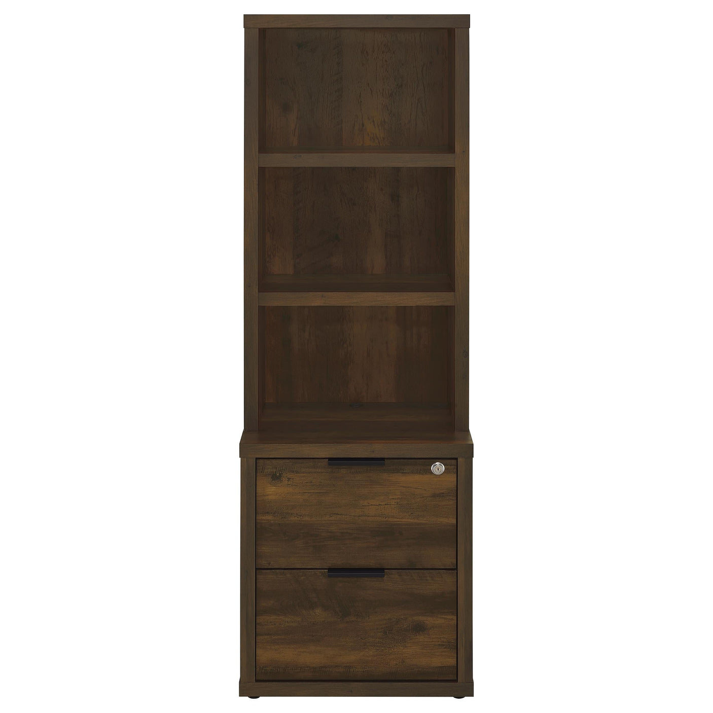 Westpark 3-shelf Bookcase USB and Lockable Drawer