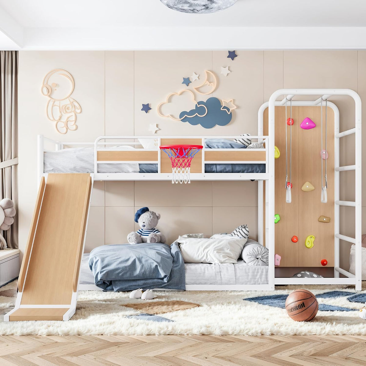 Sports Loft Bunk Bed - White
