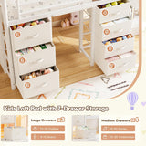 Low Loft Bed - Twin